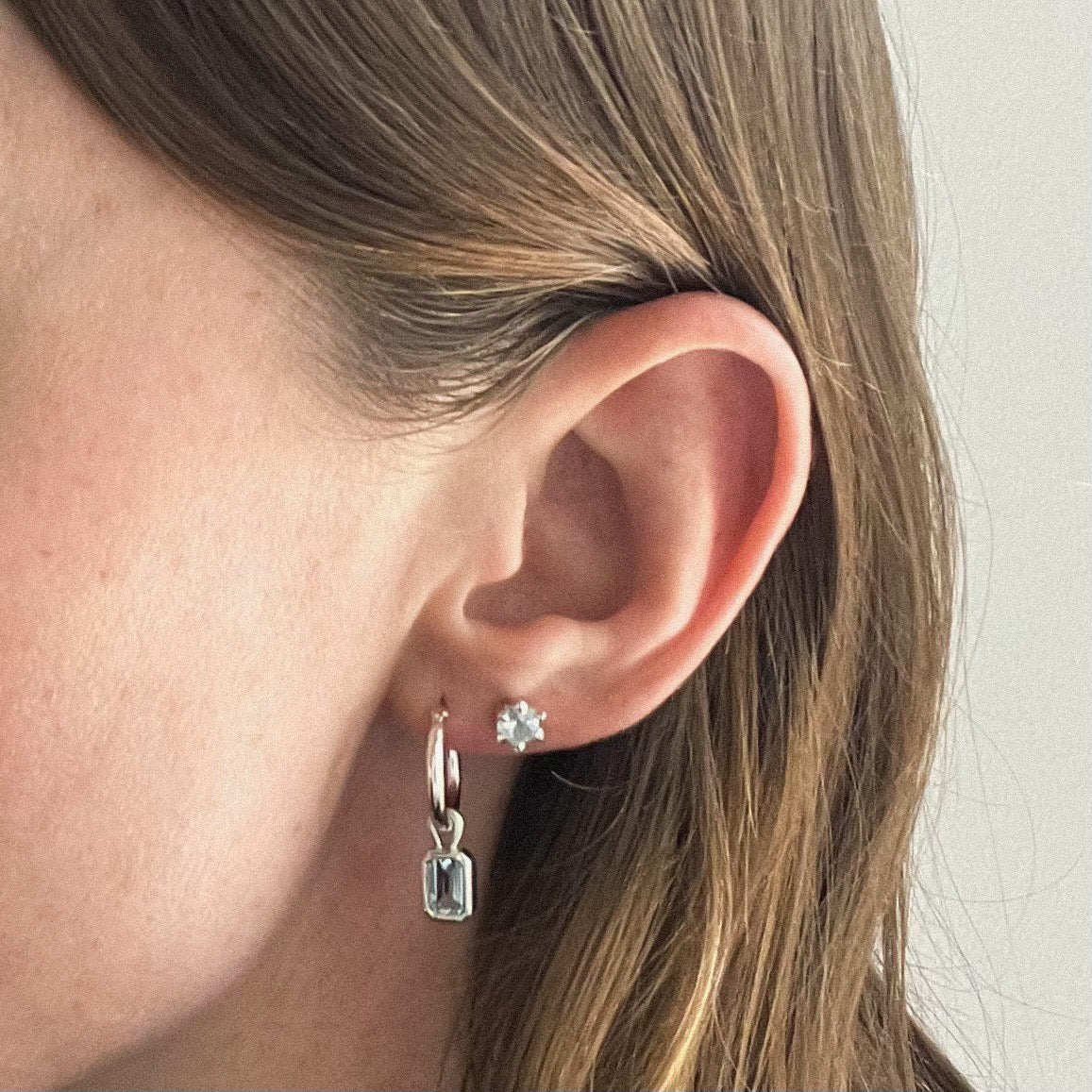 ripple hoop earrings