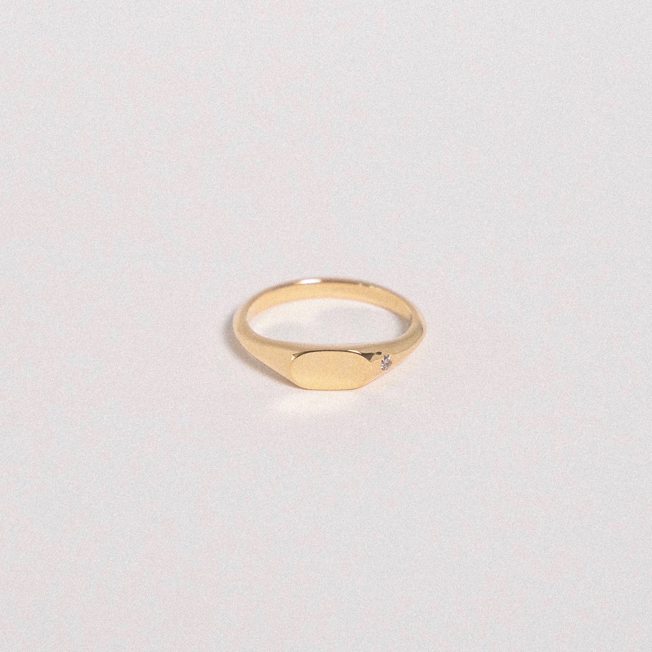 mini ring with gem