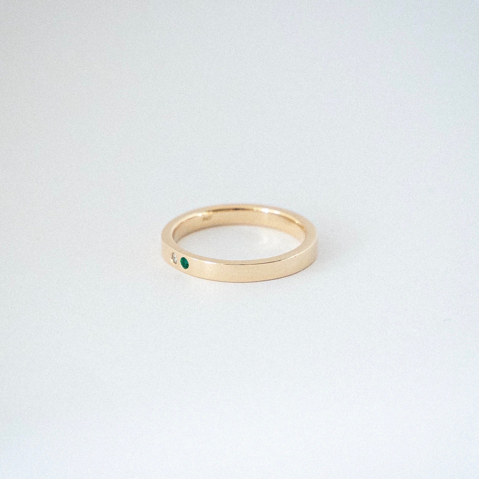 splice ring with gem