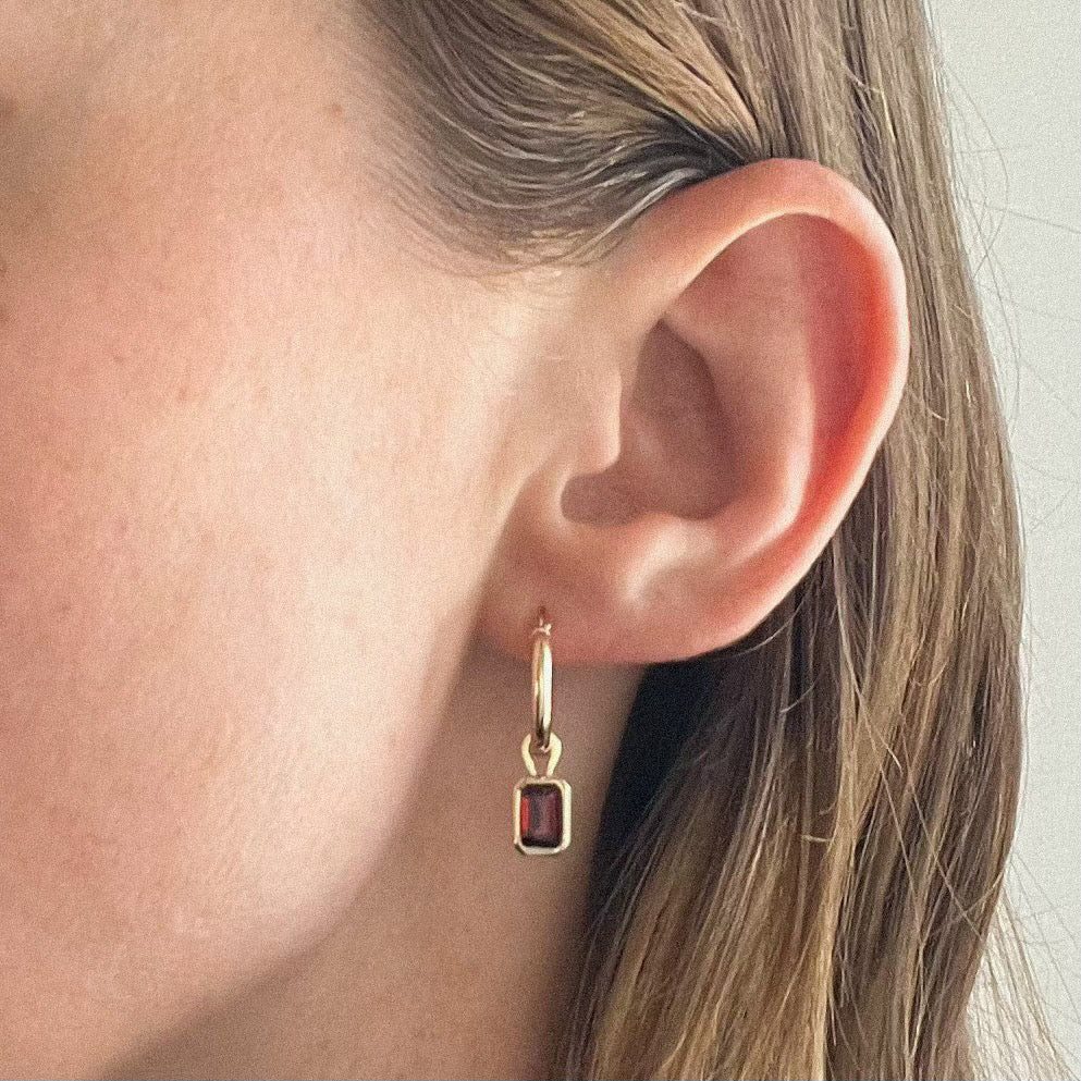 ripple hoop earrings
