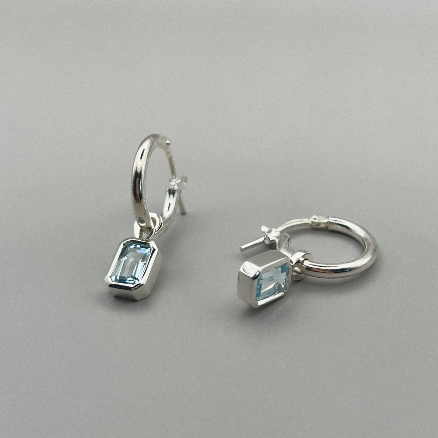 ripple hoop earrings