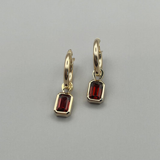 ripple hoop earrings