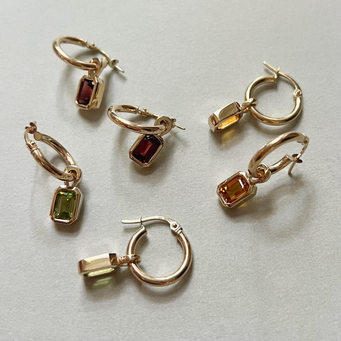ripple hoop earrings