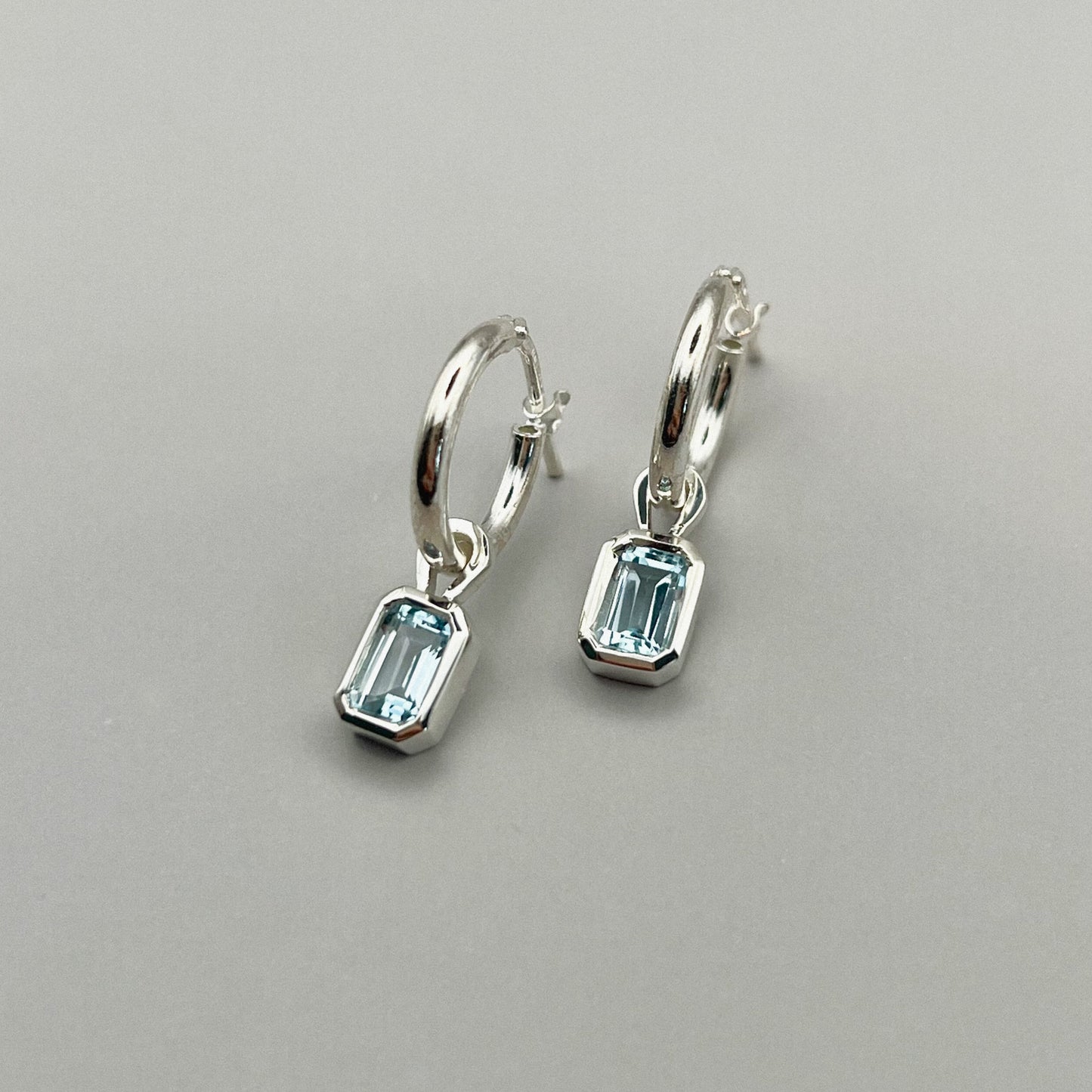 ripple hoop earrings
