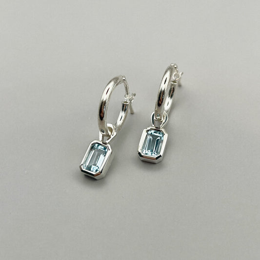 ripple hoop earrings