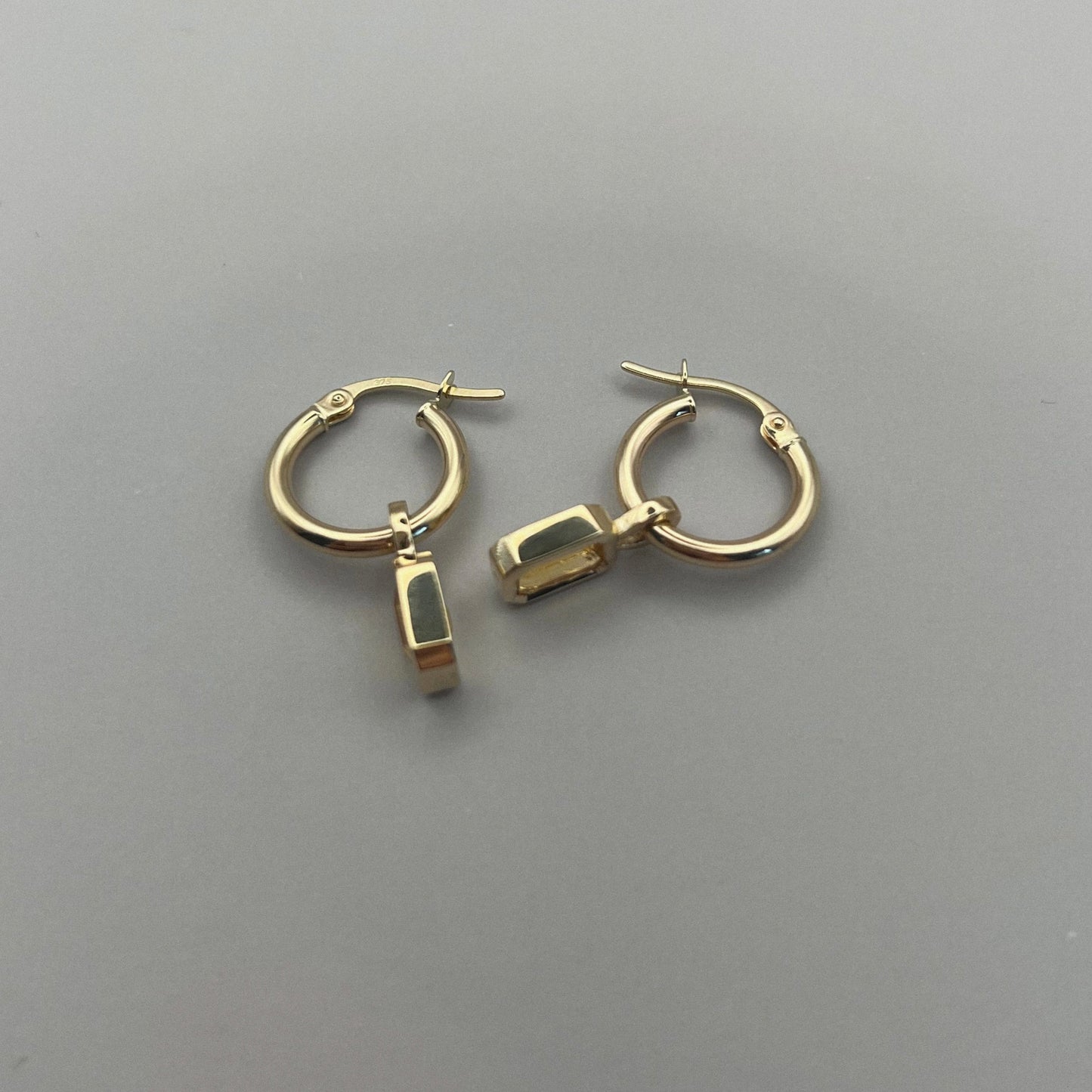 ripple hoop earrings