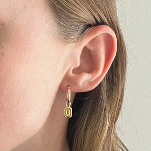 ripple hoop earrings