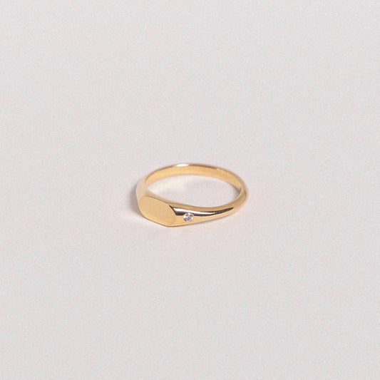 mini ring with gem