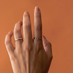 splice ring with gem