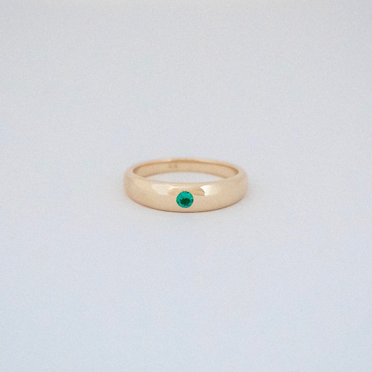 dome ring with gem