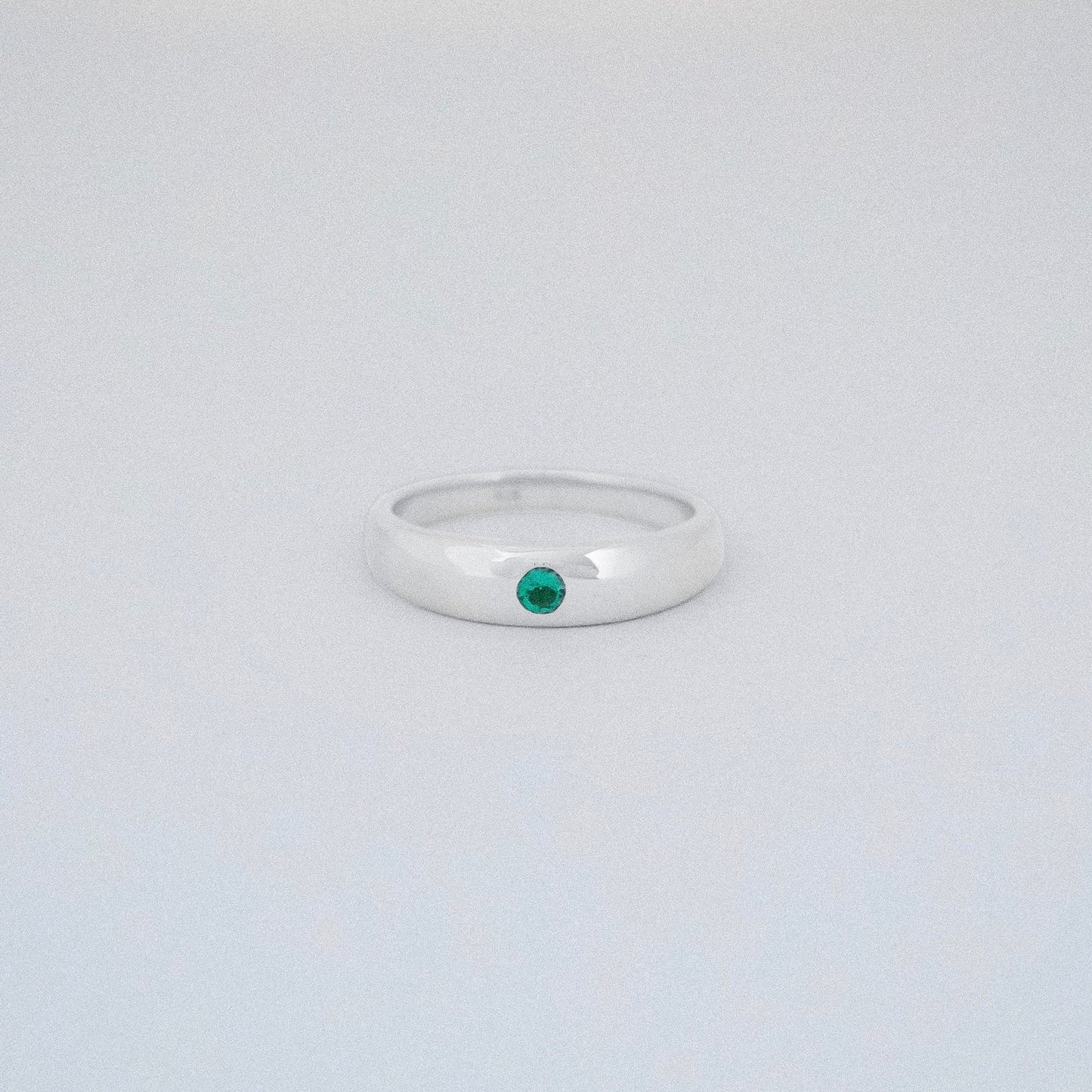 dome ring with gem