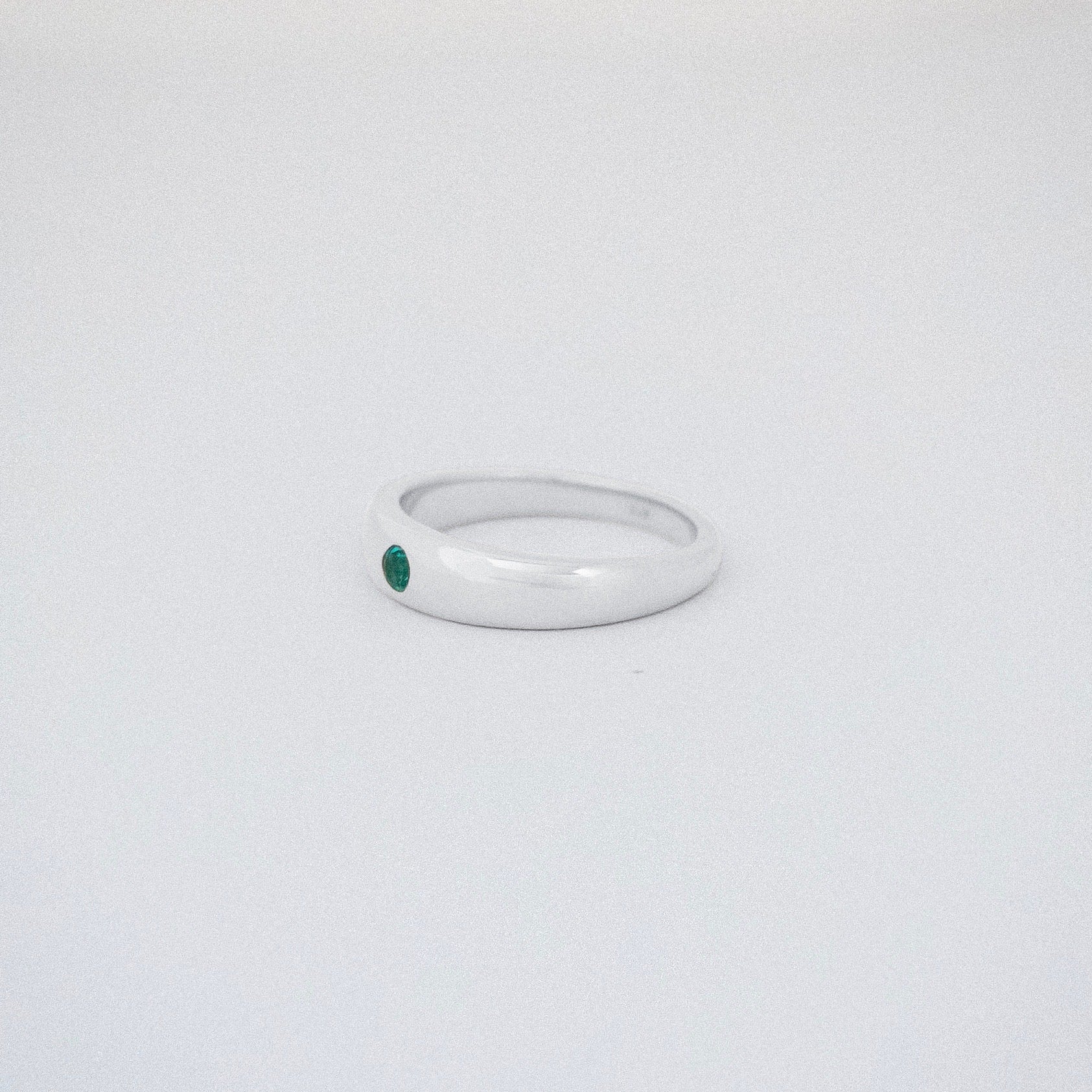 dome ring with gem