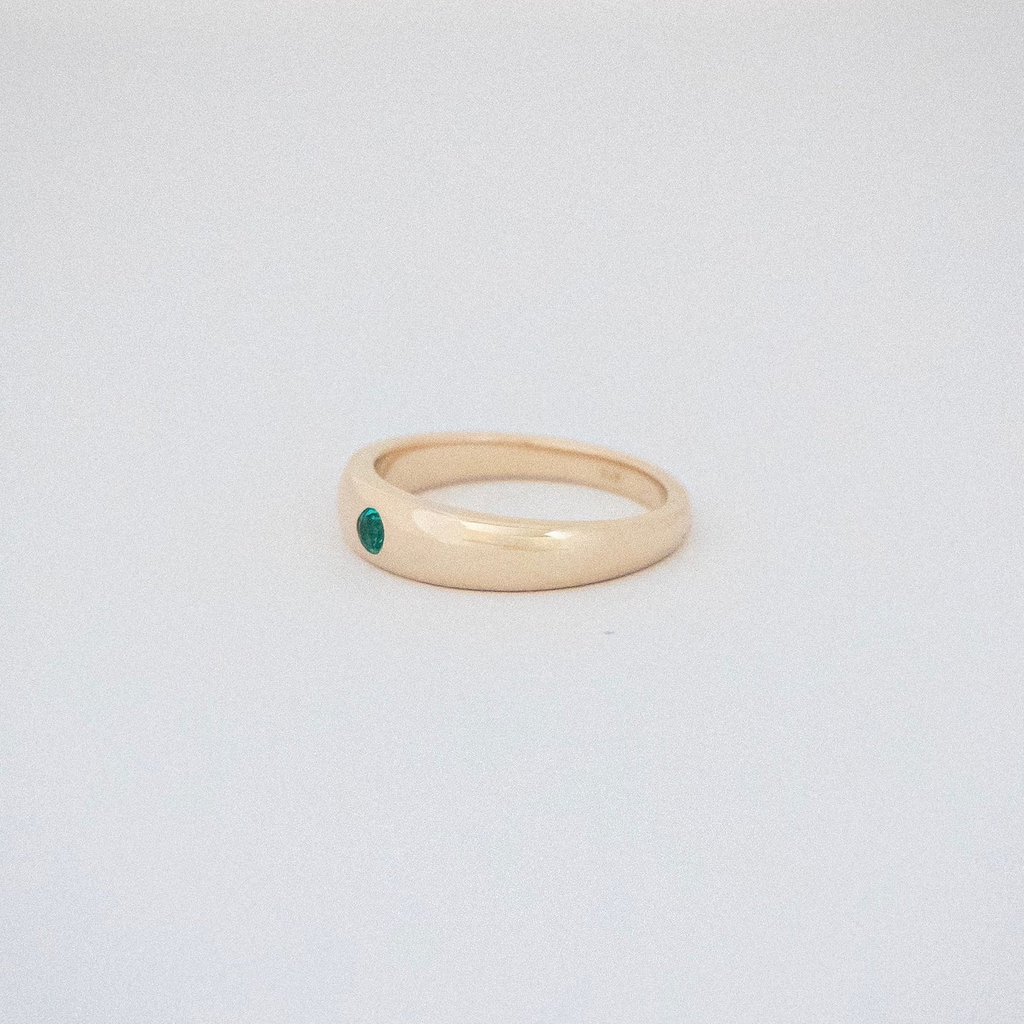 dome ring with gem