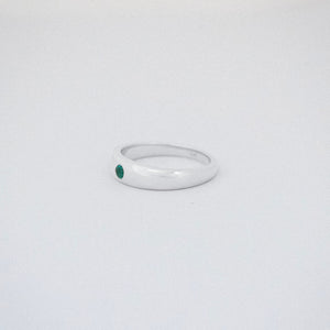 dome ring with gem