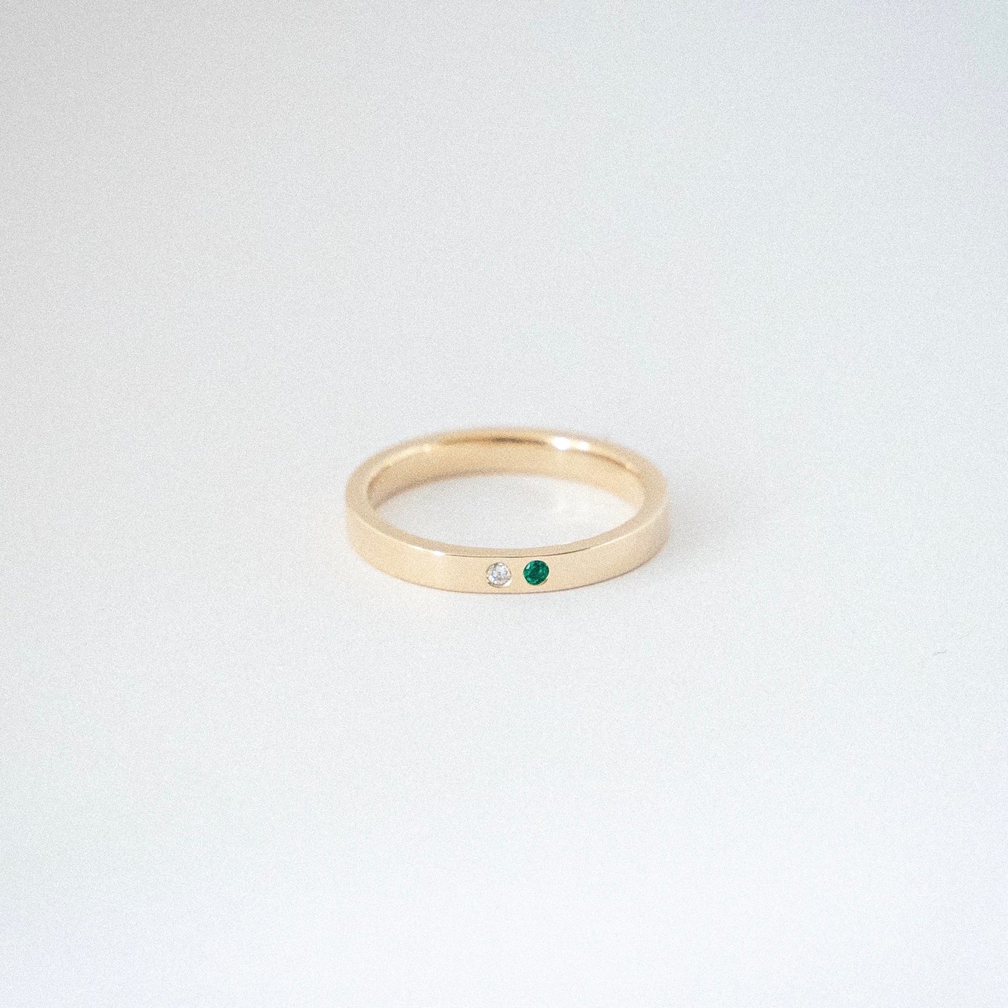 splice ring with gem
