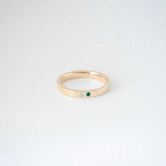 splice ring with gem