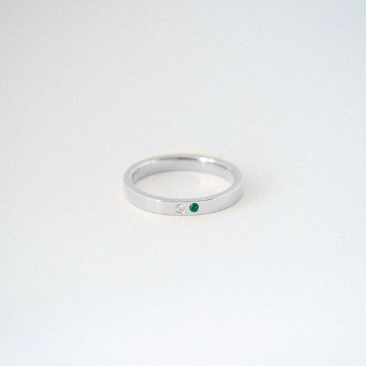 splice ring with gem