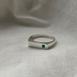 eucalypt ring with gem