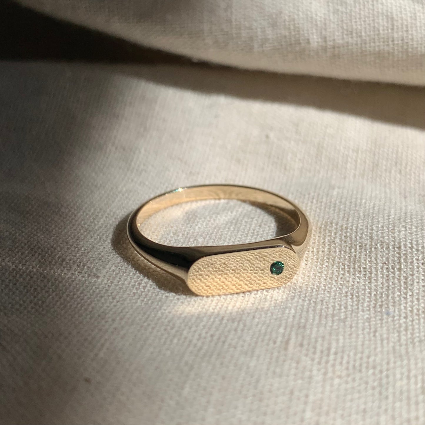 protea ring with gem