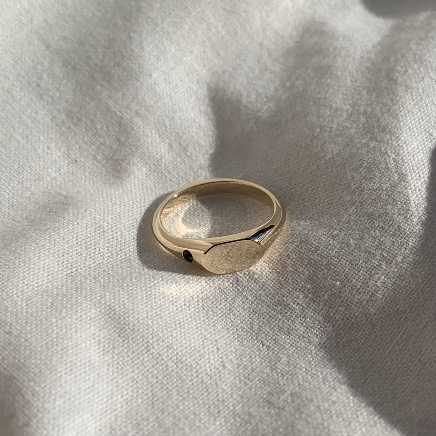 mini ring with gem