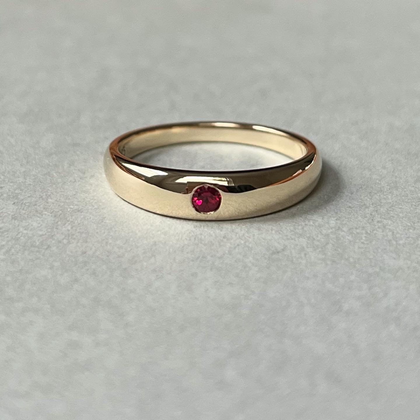 dome ring with gem